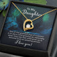 To My Daughter One of the Greatest Joys of a Parent Forever Necklace w Message Card-Express Your Love Gifts