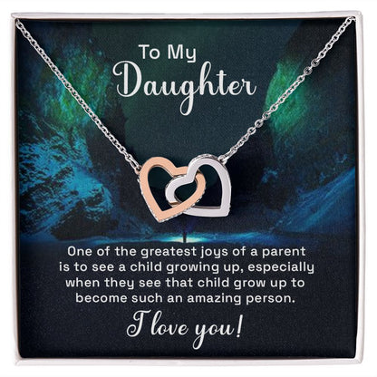 To My Daughter One of the Greatest Joys of a Parent Inseparable Necklace-Express Your Love Gifts