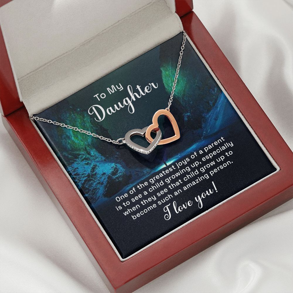 To My Daughter One of the Greatest Joys of a Parent Inseparable Necklace-Express Your Love Gifts