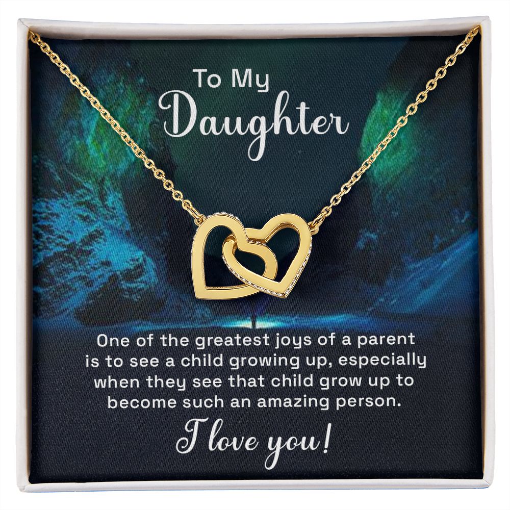 To My Daughter One of the Greatest Joys of a Parent Inseparable Necklace-Express Your Love Gifts
