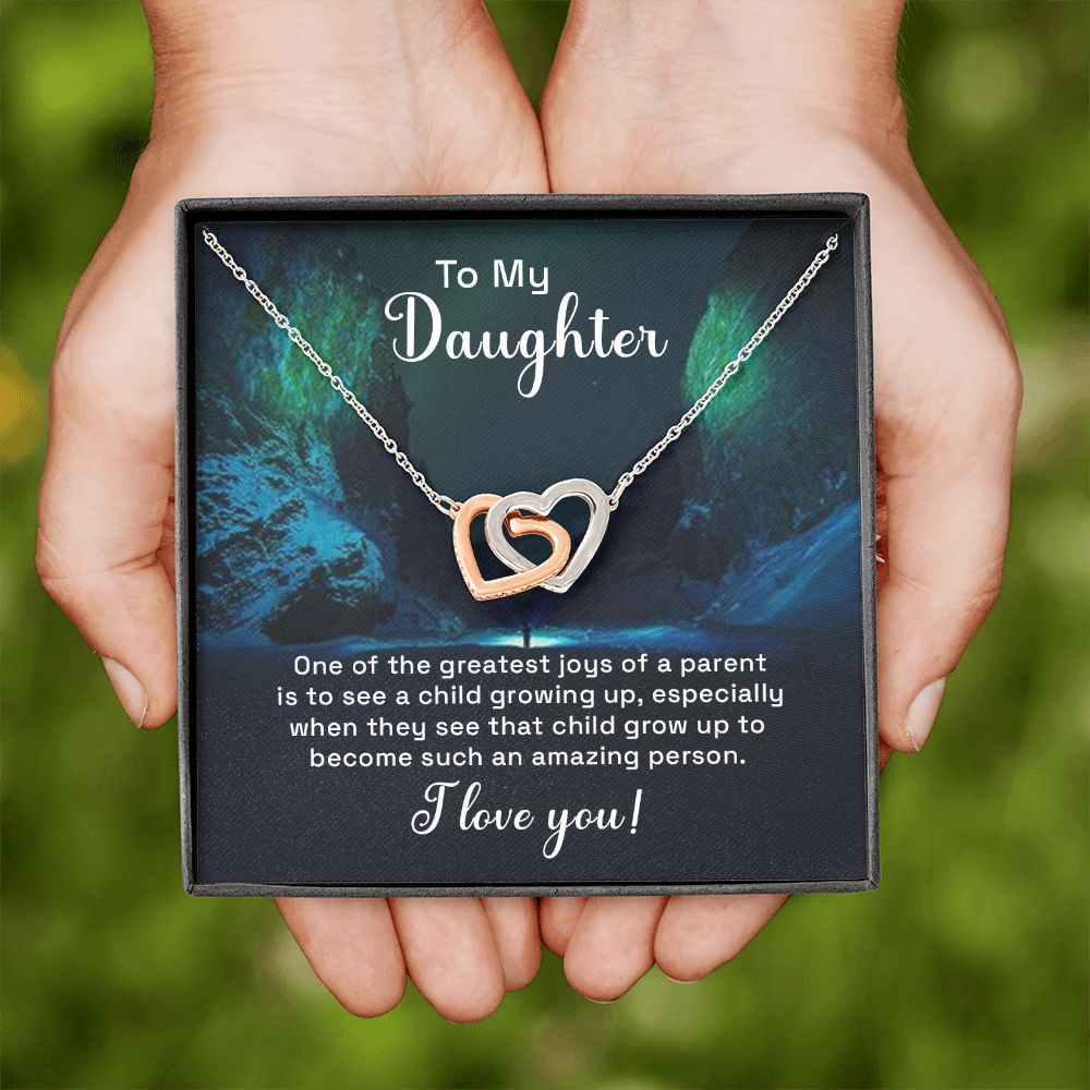 To My Daughter One of the Greatest Joys of a Parent Inseparable Necklace-Express Your Love Gifts