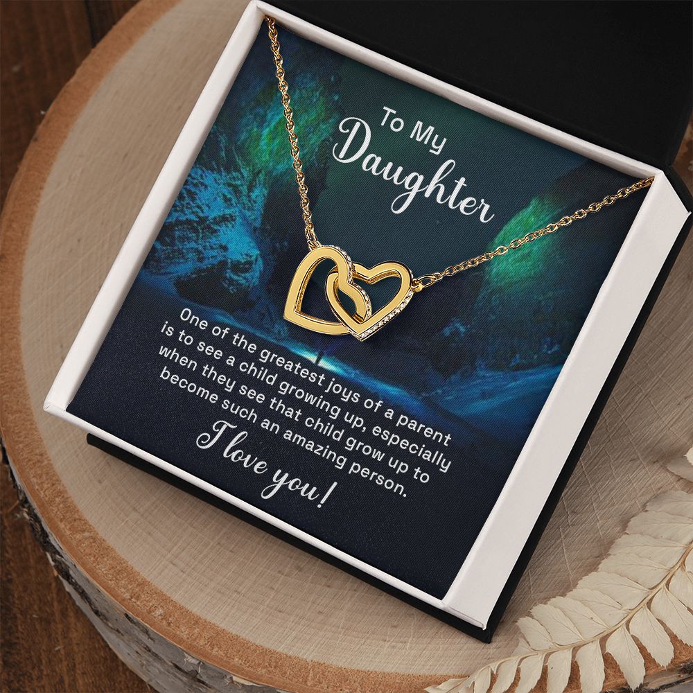 To My Daughter One of the Greatest Joys of a Parent Inseparable Necklace-Express Your Love Gifts
