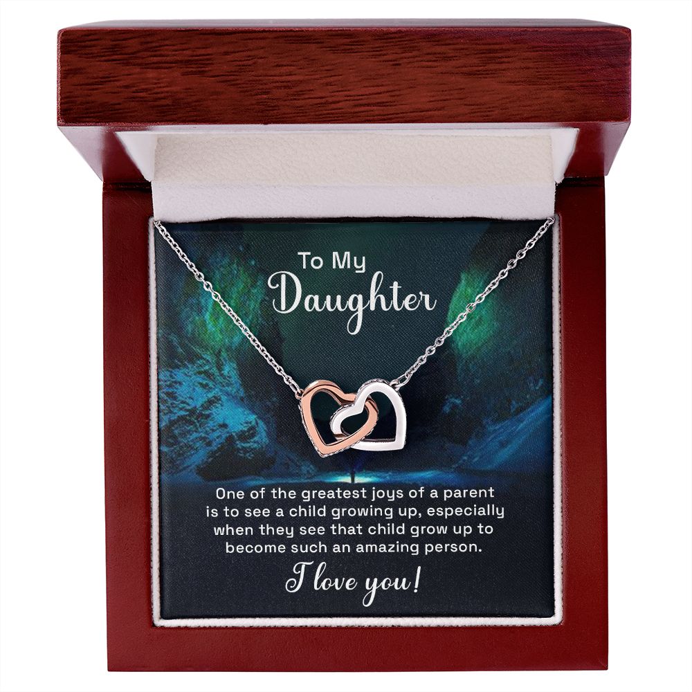 To My Daughter One of the Greatest Joys of a Parent Inseparable Necklace-Express Your Love Gifts