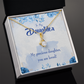 To My Daughter Precious Daughter Alluring Ribbon Necklace Message Card-Express Your Love Gifts