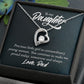 To My Daughter Precious Little Girl Forever Necklace w Message Card-Express Your Love Gifts