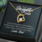 To My Daughter Precious Little Girl Forever Necklace w Message Card-Express Your Love Gifts