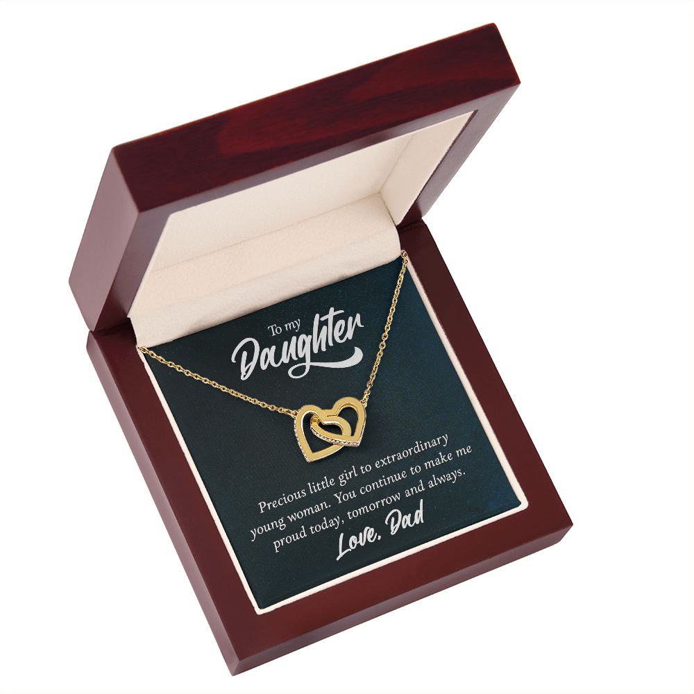 To My Daughter Precious Little Girl Inseparable Necklace-Express Your Love Gifts
