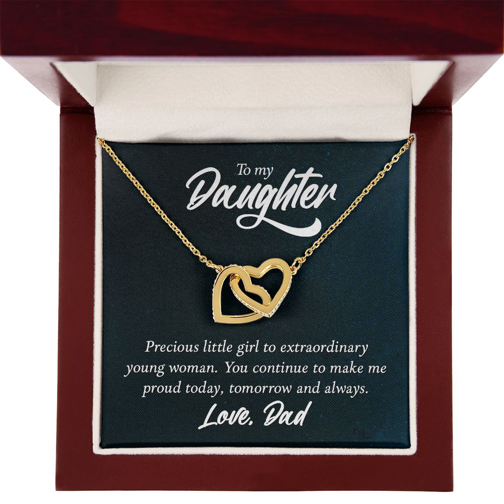To My Daughter Precious Little Girl Inseparable Necklace-Express Your Love Gifts
