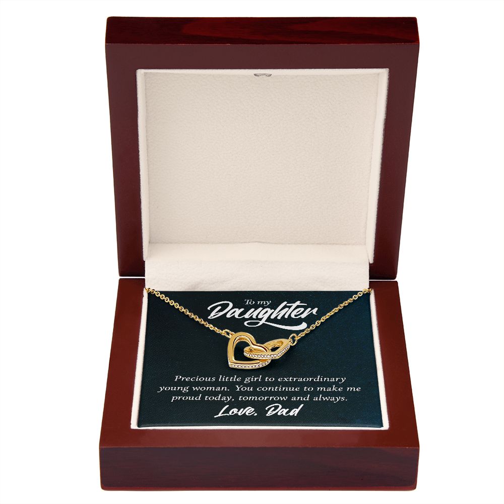 To My Daughter Precious Little Girl Inseparable Necklace-Express Your Love Gifts
