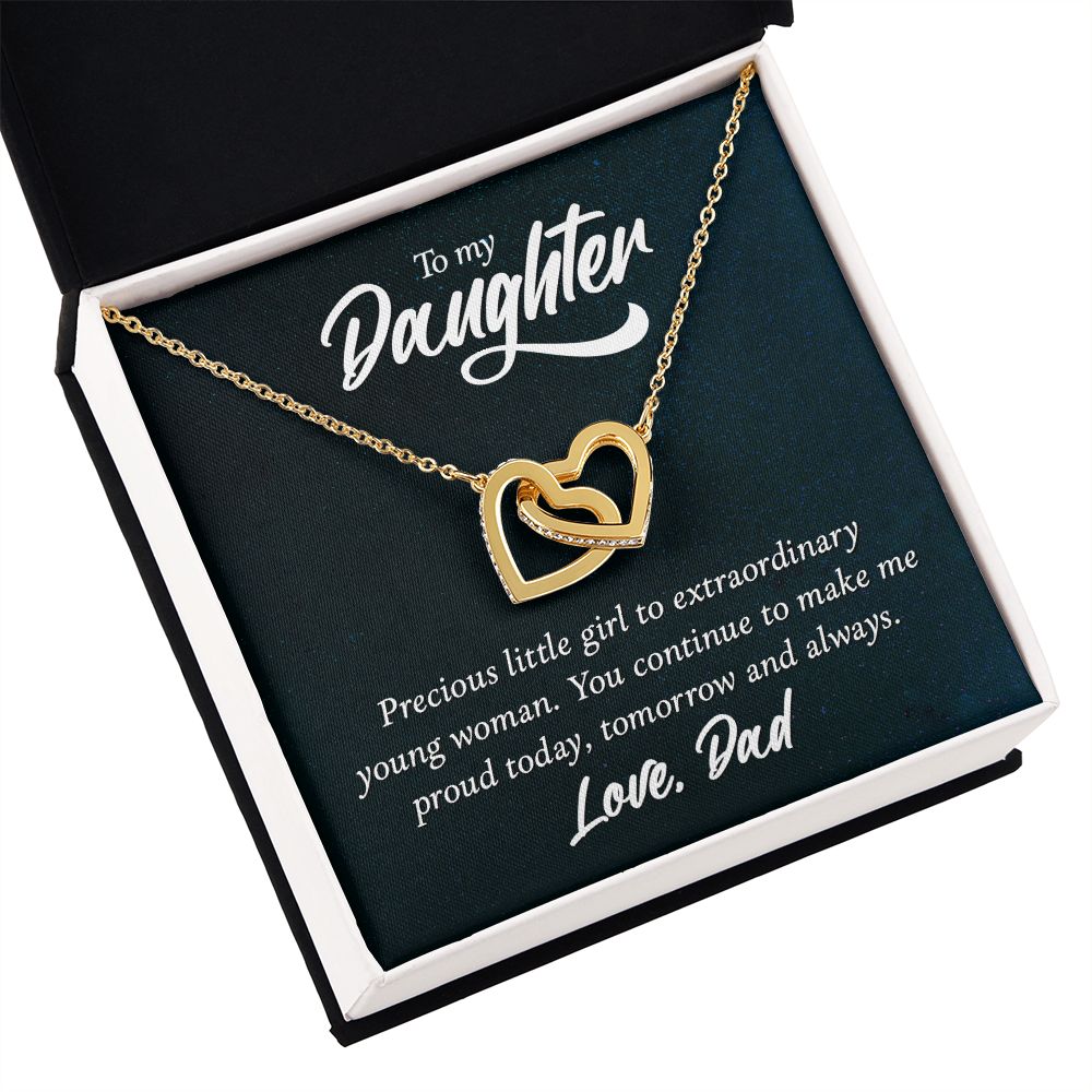 To My Daughter Precious Little Girl Inseparable Necklace-Express Your Love Gifts