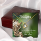 To My Daughter Rain or Shine From Mom Forever Necklace w Message Card-Express Your Love Gifts