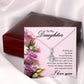 To My Daughter Raising You Alluring Ribbon Necklace Message Card-Express Your Love Gifts