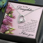 To My Daughter Raising You Forever Necklace w Message Card-Express Your Love Gifts