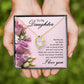 To My Daughter Raising You Forever Necklace w Message Card-Express Your Love Gifts