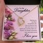 To My Daughter Raising You Forever Necklace w Message Card-Express Your Love Gifts