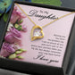 To My Daughter Raising You Forever Necklace w Message Card-Express Your Love Gifts