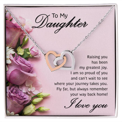 To My Daughter Raising You Inseparable Necklace-Express Your Love Gifts
