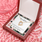 To My Daughter Ruler of My Heart Forever Necklace w Message Card-Express Your Love Gifts