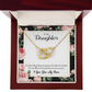 To My Daughter Ruler of my Heart Inseparable Necklace-Express Your Love Gifts