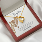 To My Daughter She is My Heart Forever Necklace w Message Card-Express Your Love Gifts
