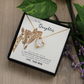 To My Daughter She is My Heart Forever Necklace w Message Card-Express Your Love Gifts