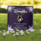 To My Daughter Smartest and Sweetest Daughter Forever Necklace w Message Card-Express Your Love Gifts