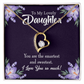 To My Daughter Smartest and Sweetest Daughter Forever Necklace w Message Card-Express Your Love Gifts