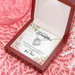 To My Daughter Snuggled Into My Heart From Dad Forever Necklace w Message Card-Express Your Love Gifts