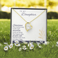 To My Daughter Sometimes Forever Necklace w Message Card-Express Your Love Gifts