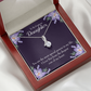 To My Daughter Special Person in My Life Alluring Ribbon Necklace Message Card-Express Your Love Gifts