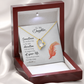 To My Daughter Take a Step Forever Necklace w Message Card-Express Your Love Gifts
