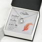 To My Daughter Take a Step Forever Necklace w Message Card-Express Your Love Gifts