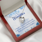 To My Daughter Thank You For Being My Daughter Forever Necklace w Message Card-Express Your Love Gifts