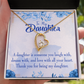To My Daughter Thank You For Being My Daughter Forever Necklace w Message Card-Express Your Love Gifts