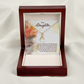 To My Daughter There is No One Alluring Ribbon Necklace Message Card-Express Your Love Gifts