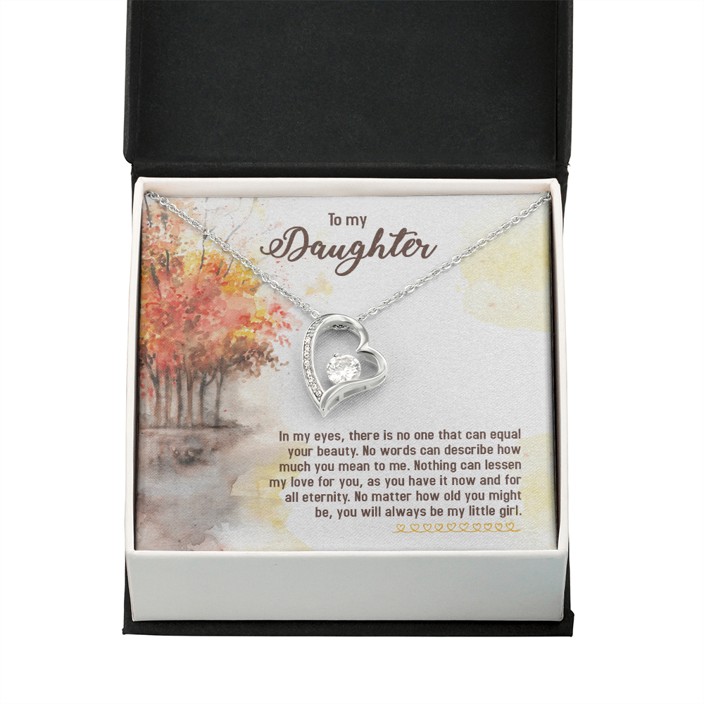 To My Daughter There is No One Forever Necklace w Message Card-Express Your Love Gifts