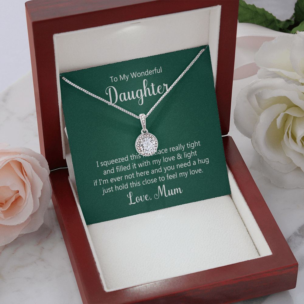 To My Daughter This Necklace From Mom Eternal Hope Necklace Message Card-Express Your Love Gifts