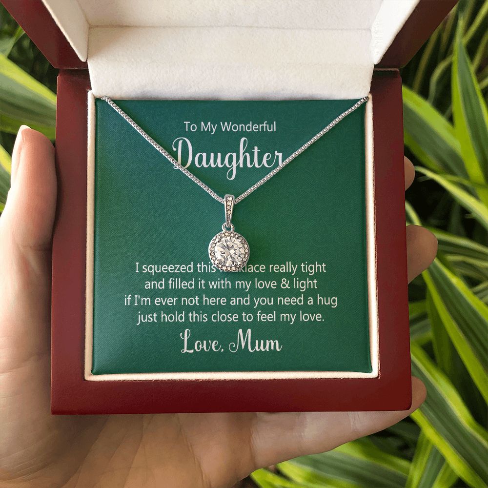 To My Daughter This Necklace From Mom Eternal Hope Necklace Message Card-Express Your Love Gifts