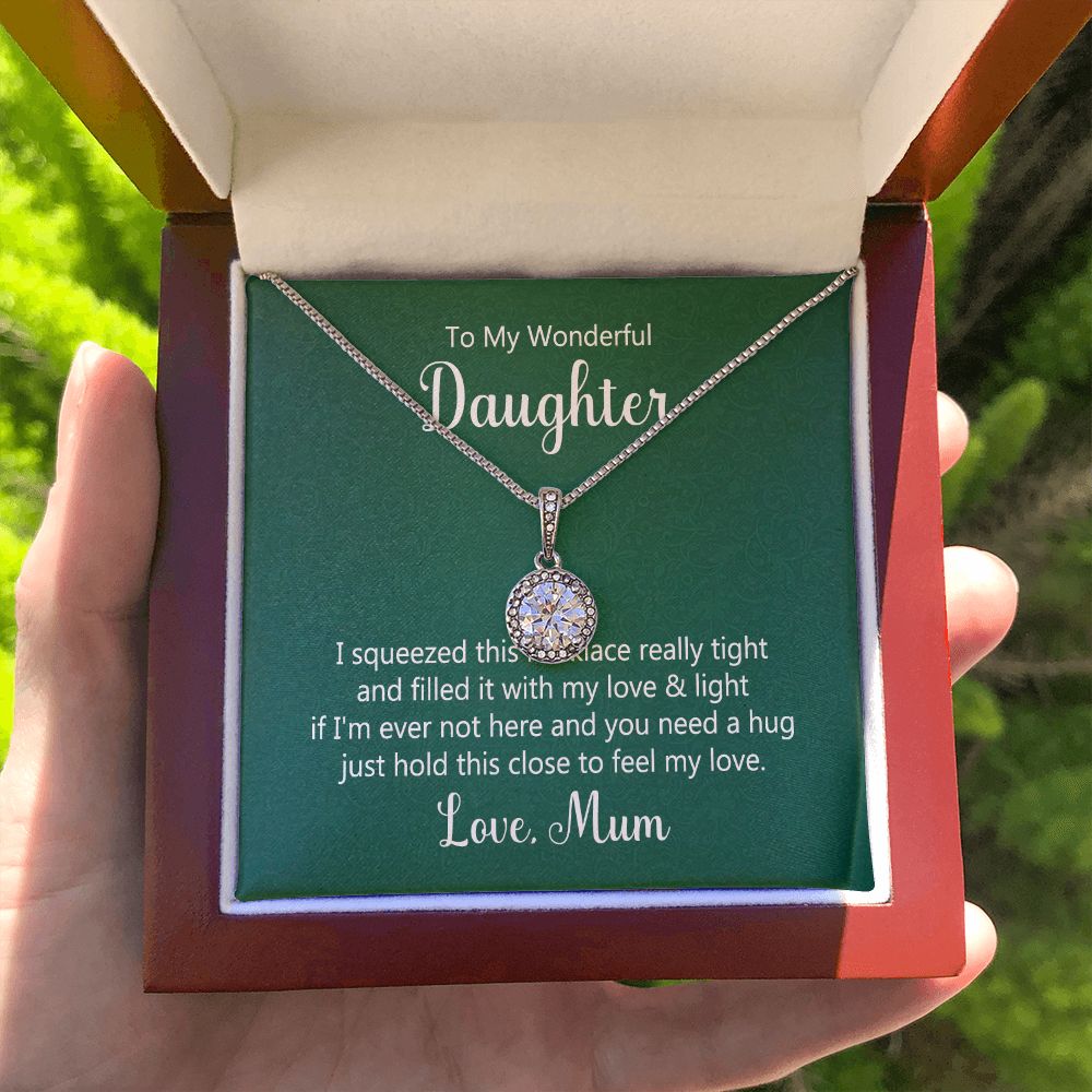 To My Daughter This Necklace From Mom Eternal Hope Necklace Message Card-Express Your Love Gifts