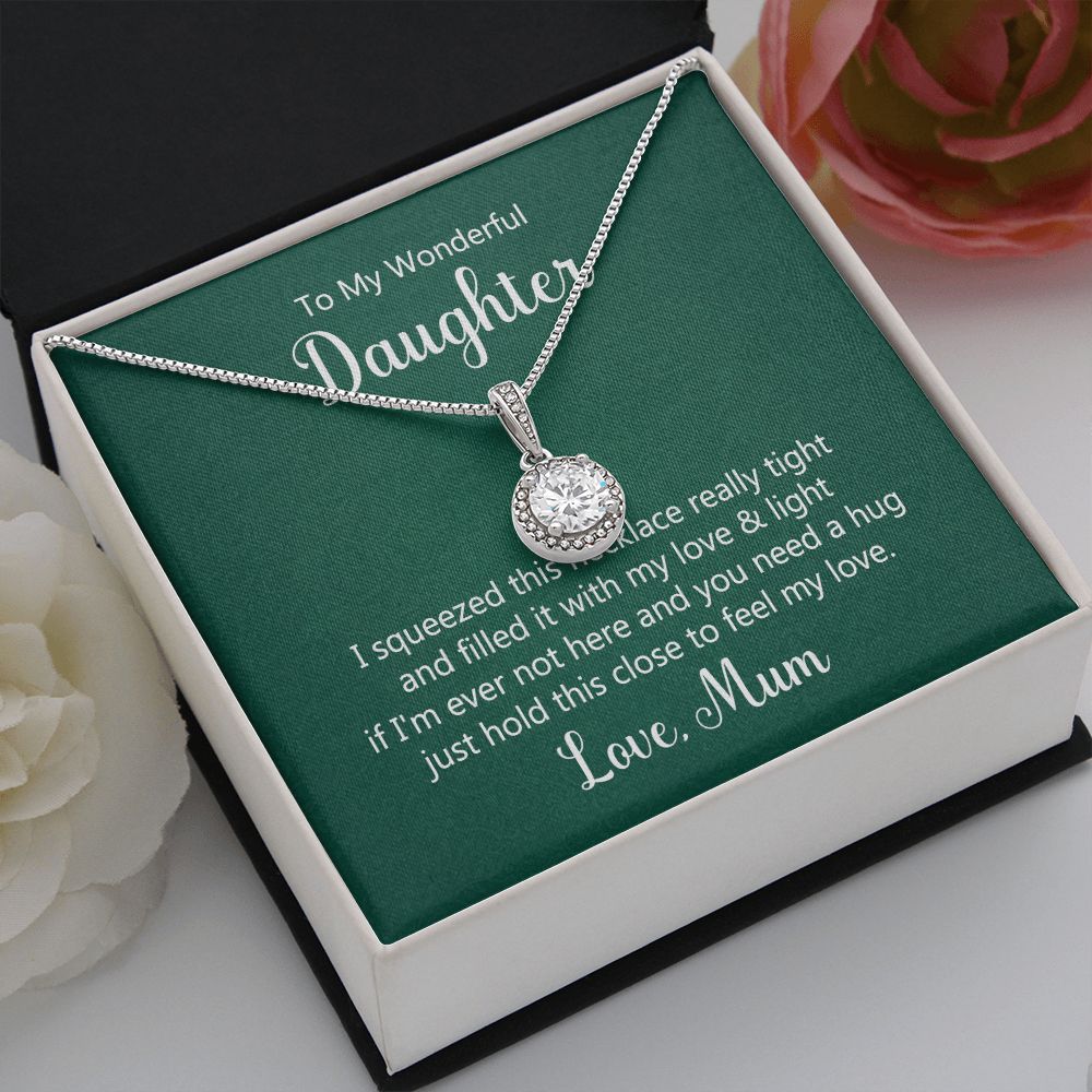 To My Daughter This Necklace From Mom Eternal Hope Necklace Message Card-Express Your Love Gifts