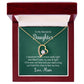 To My Daughter This Necklace From Mom Forever Necklace w Message Card-Express Your Love Gifts