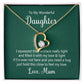 To My Daughter This Necklace From Mom Forever Necklace w Message Card-Express Your Love Gifts