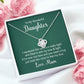 To My Daughter This Necklace From Mom Infinity Knot Necklace Message Card-Express Your Love Gifts