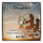 To My Daughter Together Forever From Mom Forever Necklace w Message Card-Express Your Love Gifts