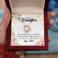 To My Daughter Wonderful Reminder to Dad Forever Necklace w Message Card-Express Your Love Gifts