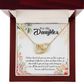 To My Daughter You Are a Gift From Heaven Religious Inseparable Necklace-Express Your Love Gifts