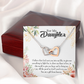 To My Daughter You Are a Gift From Heaven Religious Inseparable Necklace-Express Your Love Gifts