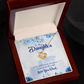To My Daughter You Are Dad's World Infinity Knot Necklace Message Card-Express Your Love Gifts