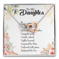 To My Daughter You are Designed by God Inseparable Necklace-Express Your Love Gifts