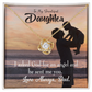 To My Daughter You are God Sent Angel to Dad Infinity Knot Necklace Message Card-Express Your Love Gifts